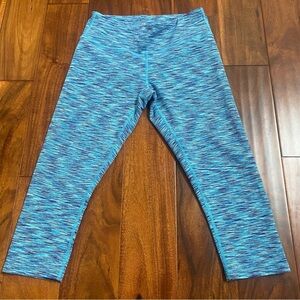 Road Runner Sports Blue Yoga Gym Crop Capri Pants Size Small